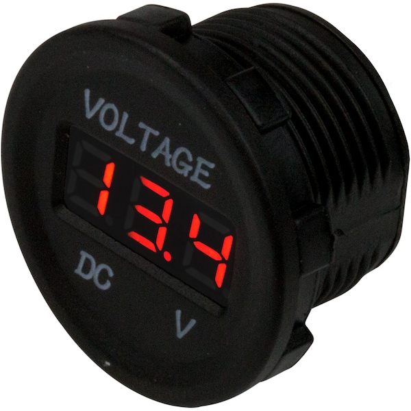 Sea-Dog Round Voltage Meter - 6V-30V 421615-1 - main